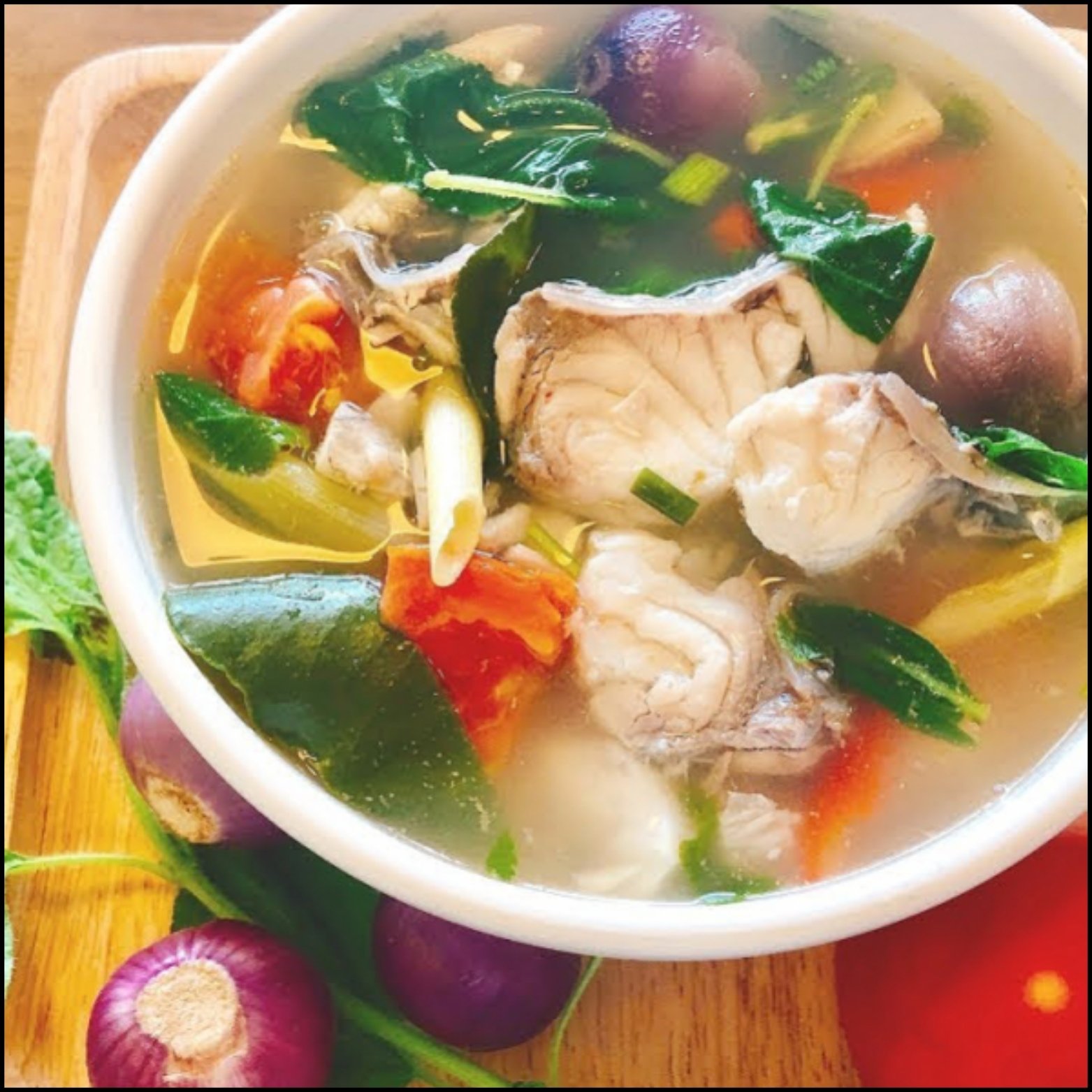 SOUR FISH SOUP WITH MUSHROOM